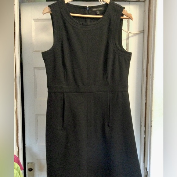 Cute Knit Black Banana Republic Dress with Stitching Details - Picture 1 of 7